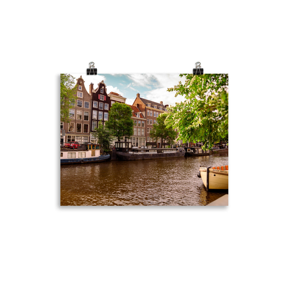 Boat on the Canal - Matte Print