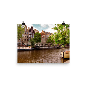 Boat on the Canal - Matte Print