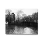 Amsterdam in Black & White - Metal Print