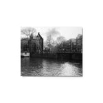 Amsterdam in Black & White - Metal Print